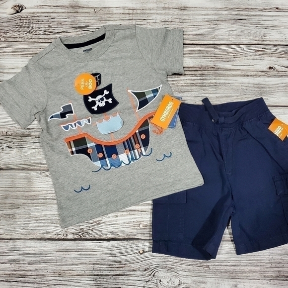 Gymboree Pirate Outfit Pirate Ship Pirate Octopus NWT - Picture 5 of 6